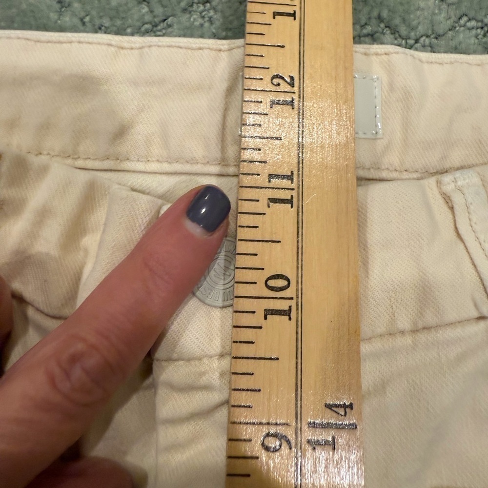 Mother The Patch Pocket Roller skimp patch pocket Chalk wide leg Jeans size 30 - Picture 11 of 13